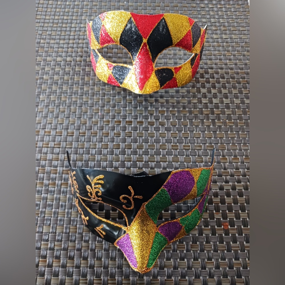 Two Masquerade Party Face Masks - Picture 3 of 7